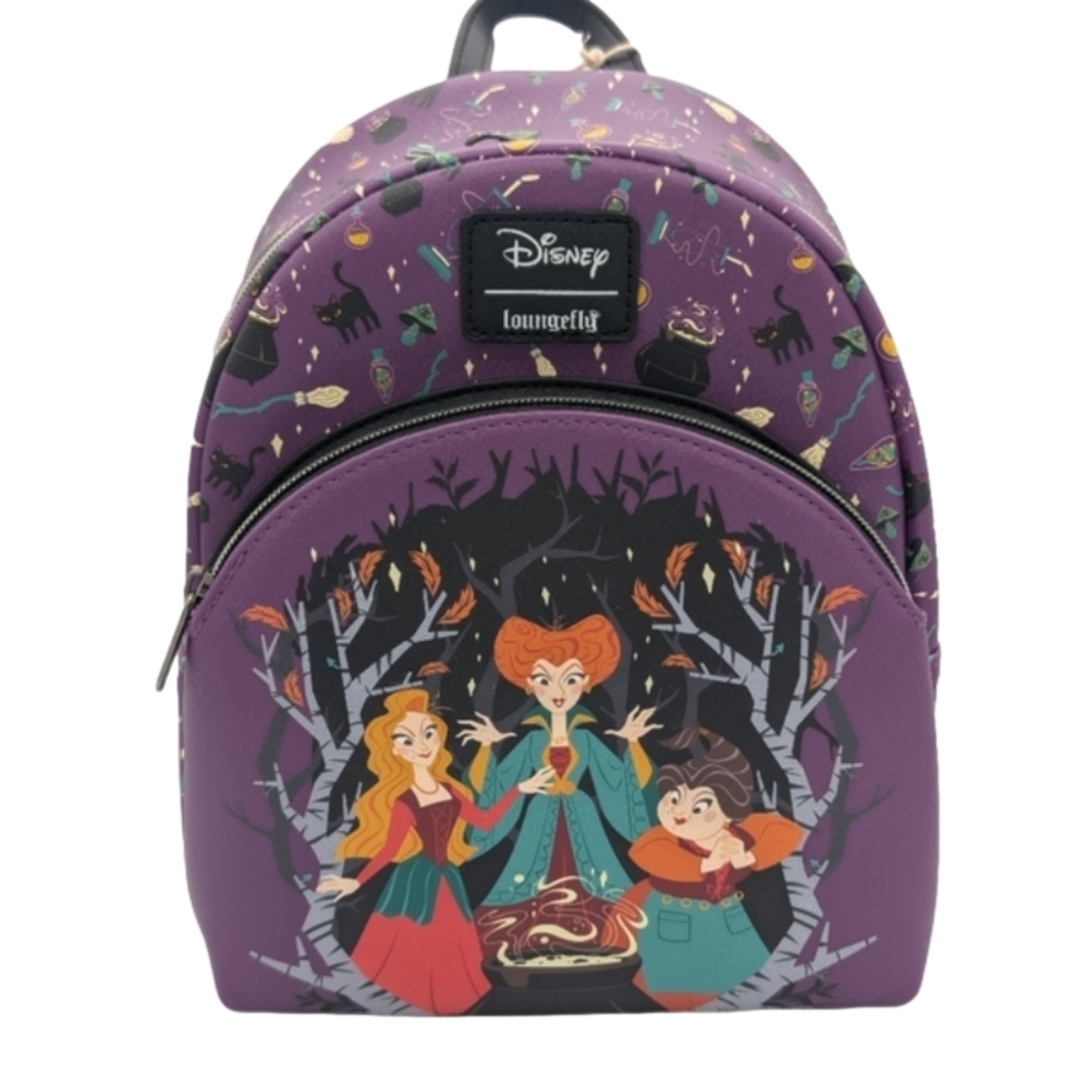 Loungefly x Disney Hocus Pocus Sanderson Sisters Woods Mini Backpack HTF